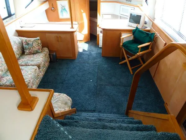 Slide: The Image of Carver Yachts 370 aft cabin with Sundeck 1994 - 10