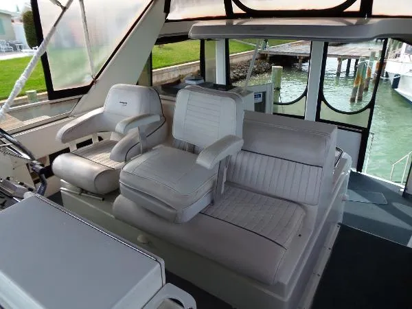 Slide: The Image of Carver Yachts 370 aft cabin with Sundeck 1994 - 3