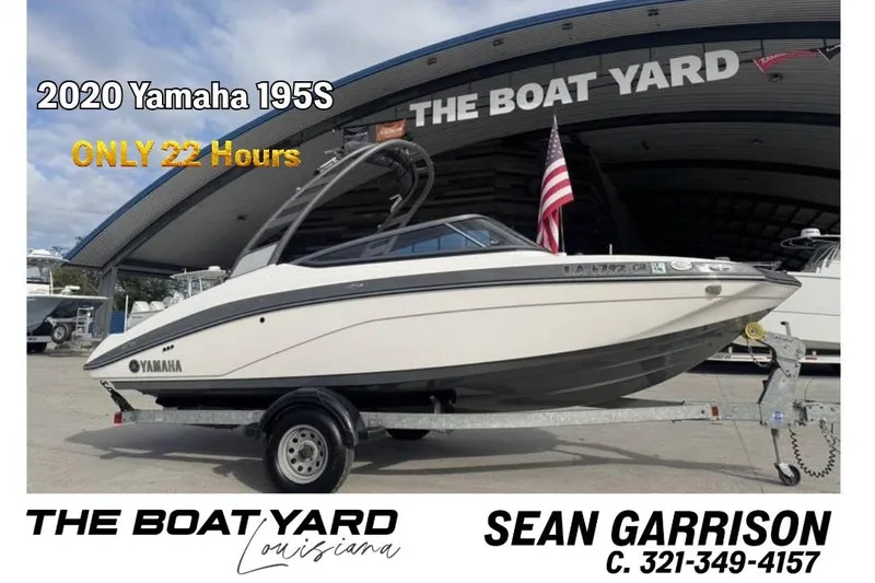 Slide: The Image of 2020 Yamaha 195S boat with 22 hours, displayed at The Boat Yard, Louisiana. - 19