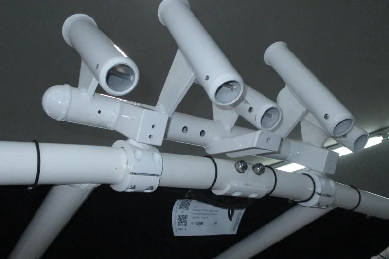 Slide: The Image of White metal rod holders on a boat, Trophy model, 2022. - 10