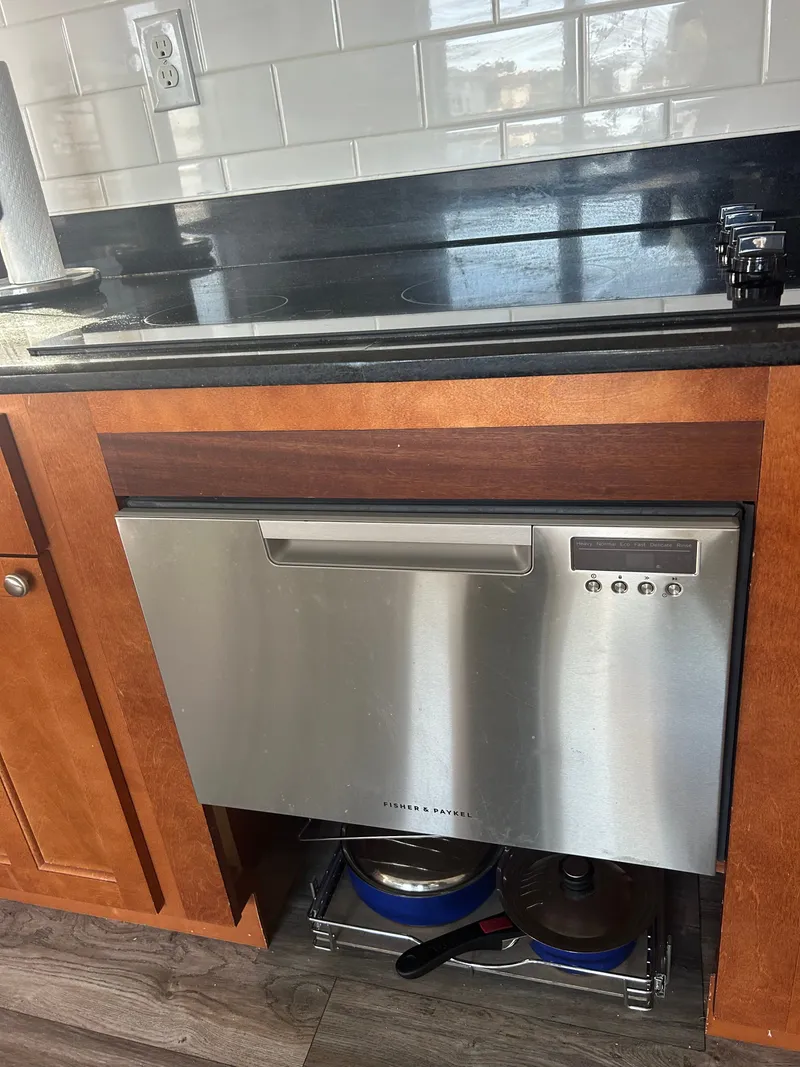 Slide: The Image of Interior of Harbor Cottage Cozy Cottage Tiny Boat kitchen. - 10