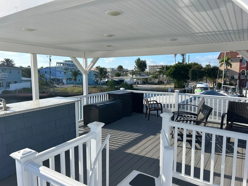 Slide: The Image of Cozy living room in a tiny boat with harbor view. - 15