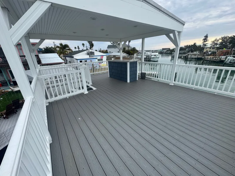 Slide: The Image of Spacious deck on a Harbor Cottage tiny boat. - 48