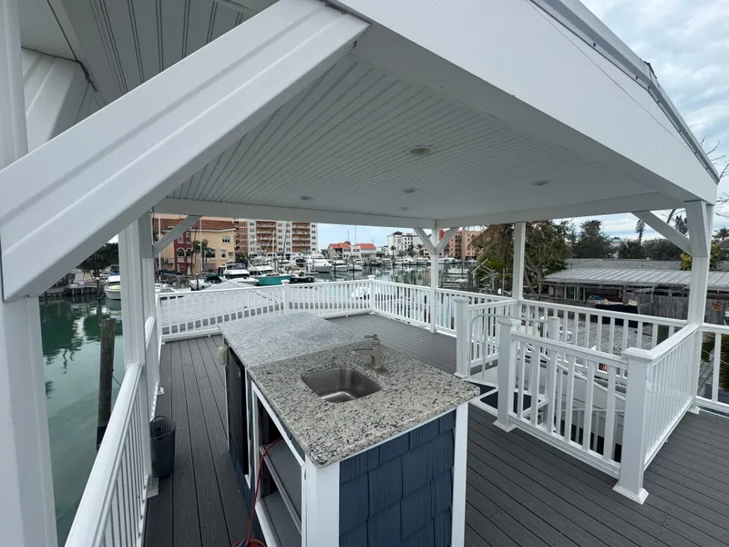 Slide: The Image of Harbor Cottage Tiny Boat with deck and harbor view, 2019 model. - 49