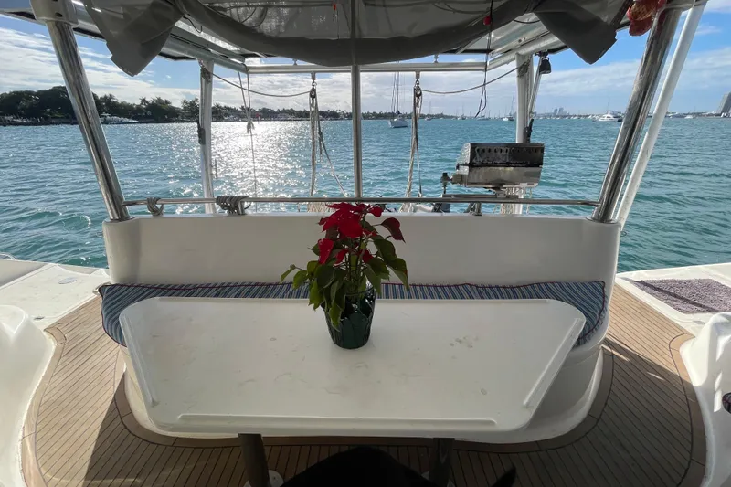 Slide: The Image of Control panel of a 2010 Knysna 480 boat with communication equipment and waste management plan. - 15