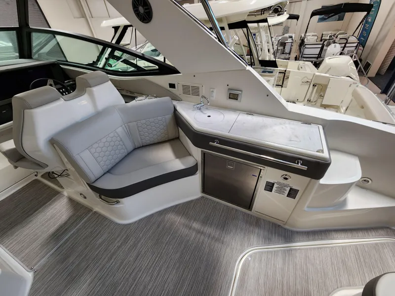 Slide: The Image of Interior of Sea Ray Sundancer 320 yacht, 2023 model. - 4