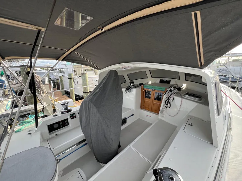 Slide: The Image of Interior view of Island Packet 439 yacht, year 2023. - 2