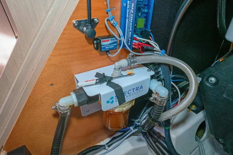 Slide: The Image of Watermaker system in a 2022 Beneteau Oceanis 461 yacht interior. - 14