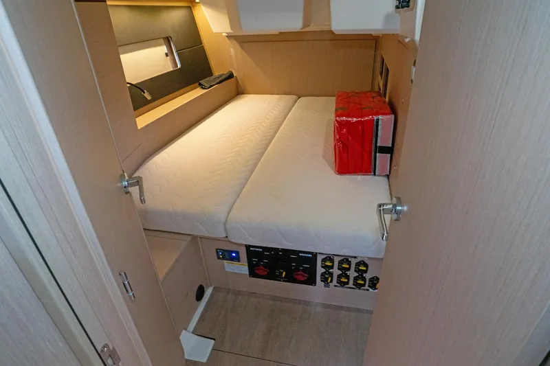 Slide: The Image of Cozy cabin interior of 2022 Beneteau Oceanis 461 yacht with modern amenities. - 55