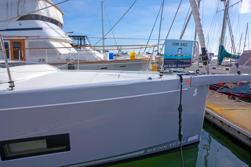 Slide: The Image of 2022 Beneteau Oceanis 461 sailboat for sale at marina dock. - 75