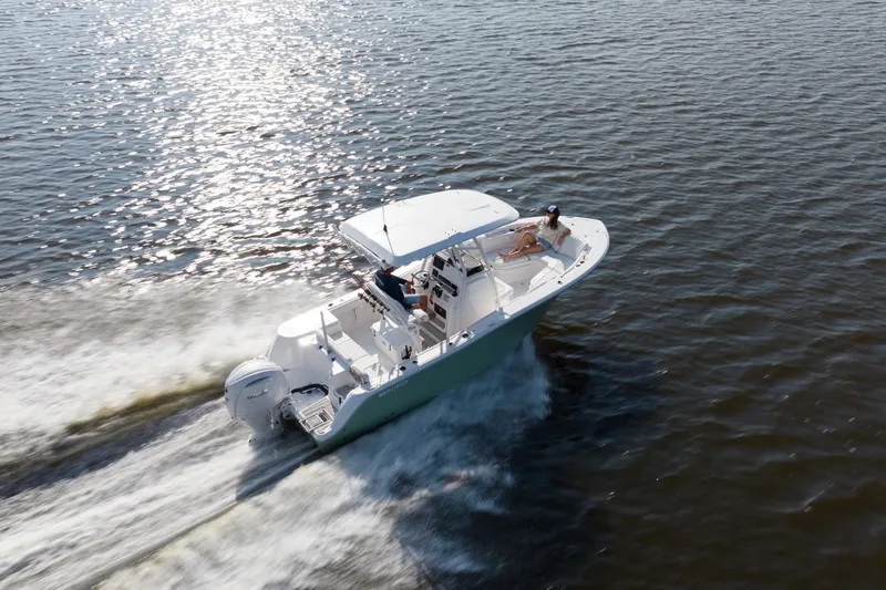 The Image of 2025 Sea Fox 228 Commander boat cruising on open water, sunny day. - 16