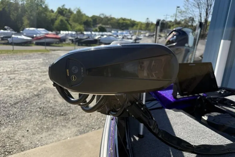 Slide: The Image of Close-up of Phoenix 920 Elite X boat equipment, 2026 model, in a marina setting. - 14