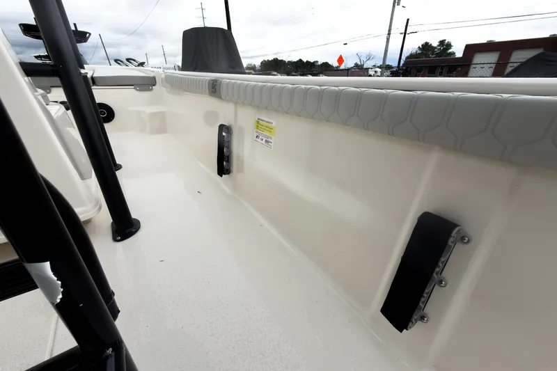 Slide: The Image of 2026 Carolina Skiff 21 LS interior view, showcasing sleek design and durable materials. - 19