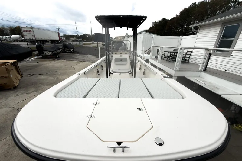 Slide: The Image of 2026 Carolina Skiff 21 LS boat with spacious deck and modern design. - 3