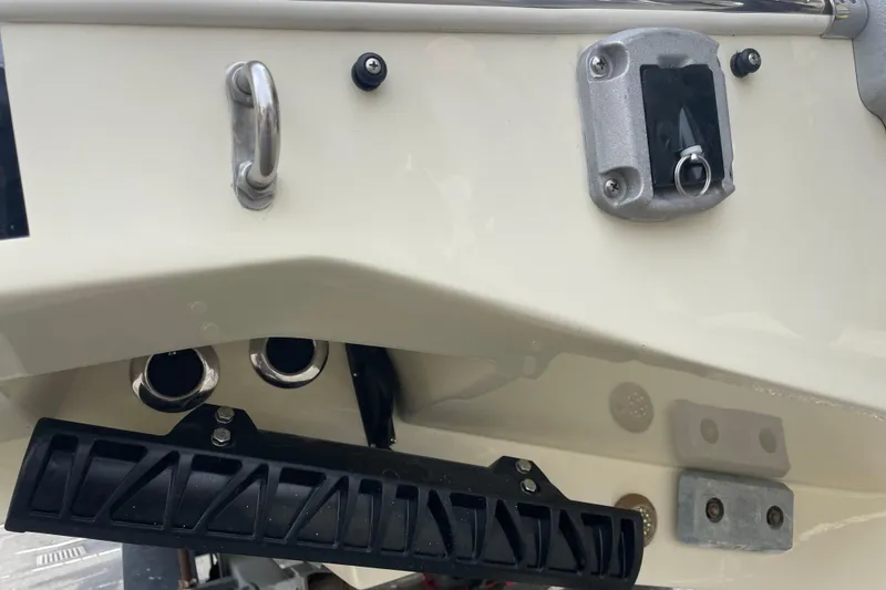 Slide: The Image of Close-up of 2026 Chris-Craft 310 Catalina boat hardware and fittings. - 14