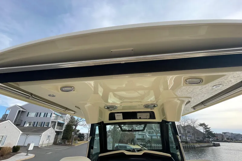 Slide: The Image of 2026 Chris-Craft 310 Catalina boat interior, showcasing sleek design and modern features. - 51