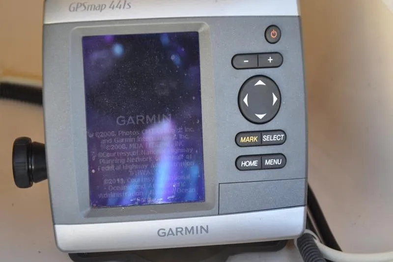 Slide: The Image of Garmin GPSmap 441s device on a 2007 Grady-White Seafarer 226 boat. - 25