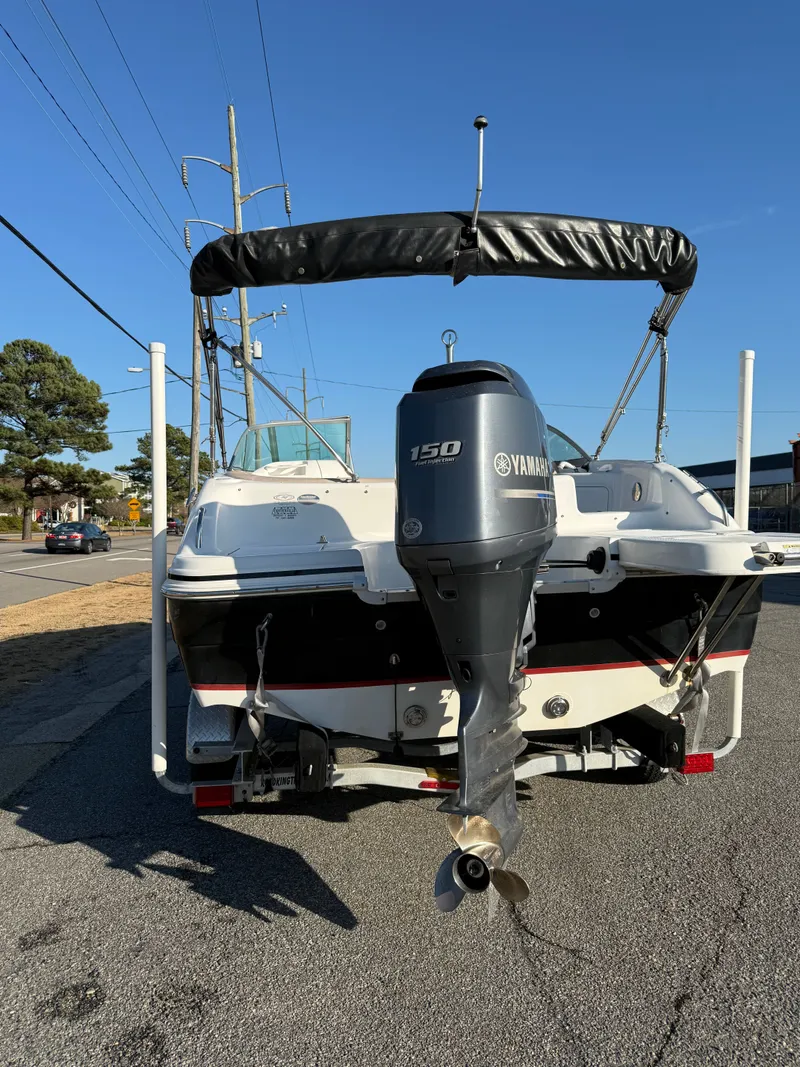 Slide: The Image of 2013 Hurricane 217 SunDeck OB with Yamaha 150 outboard motor. - 3