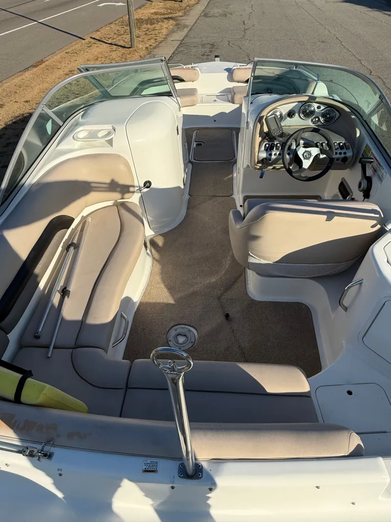 Slide: The Image of Interior of a 2013 Hurricane 217 SunDeck OB boat. - 4