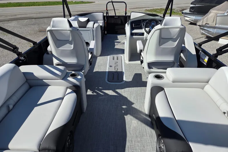 Slide: The Image of 2026 Avalon Platinum LSZ 2585 Quad Lounger Shift interior with luxurious seating and modern design. - 11