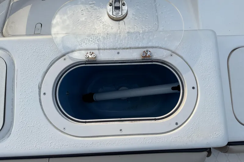 Slide: The Image of Livewell compartment on a 2021 Carolina Skiff 23 Ultra Elite boat. - 20