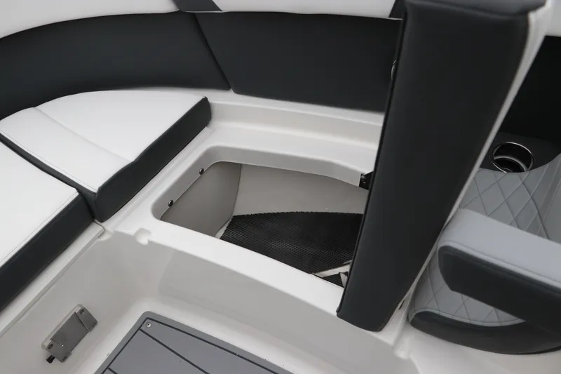 Slide: The Image of Interior seating and storage of 2026 Chaparral 270 OSX boat, featuring sleek design and comfort. - 40
