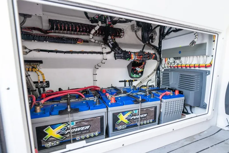 Slide: The Image of Electrical system of a 2018 Freeman 37VH boat with X2Power batteries. - 51