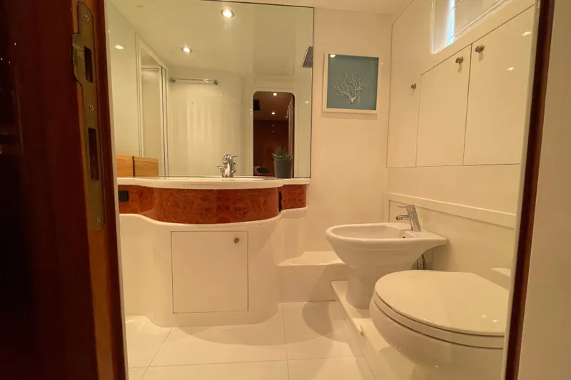 Slide: The Image of Master portside head with marine toilet and bidet - 15