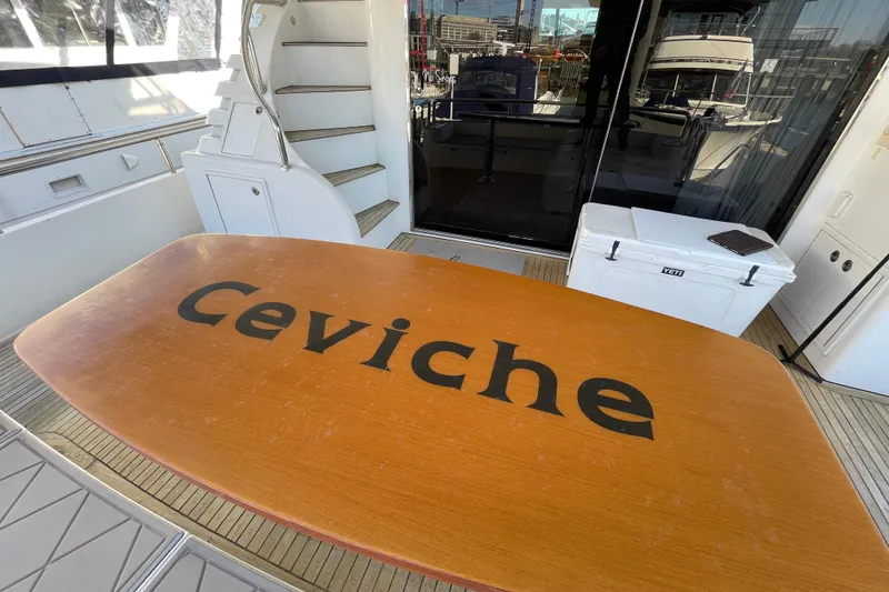 Slide: The Image of Custom aft deck table and seating - 51