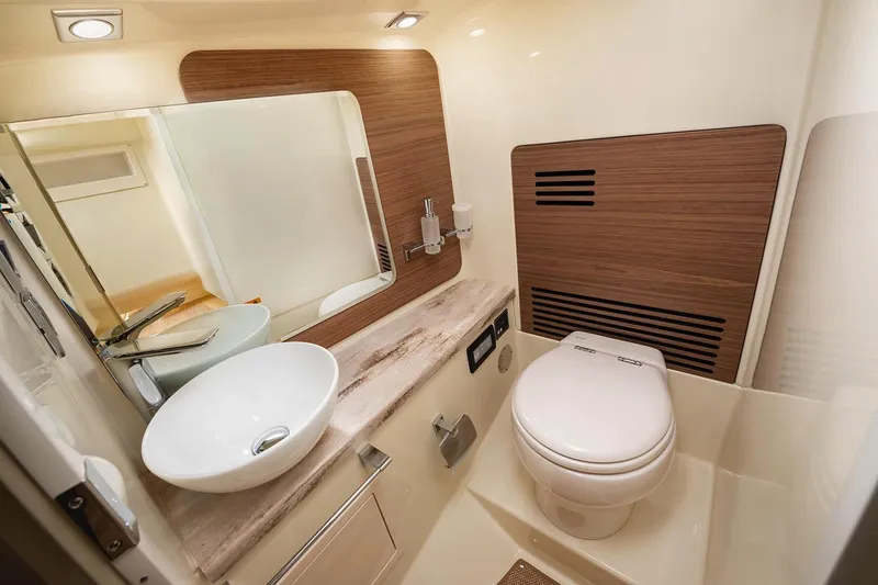 Slide: The Image of 2024 Chris-Craft Launch 31 GT boat bathroom interior. - 20