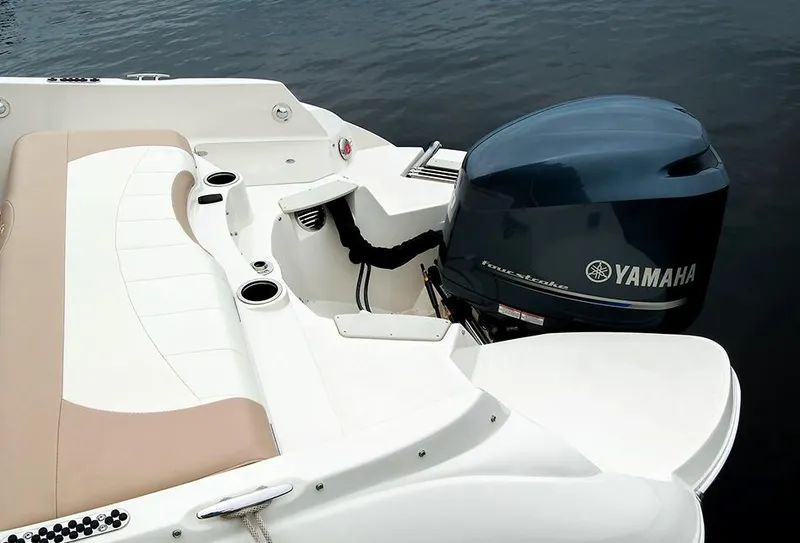 Slide: The Image of Manufacturer Provided Image: 2017 Stingray 234 LR boat with Yamaha outboard motor on water. - 12