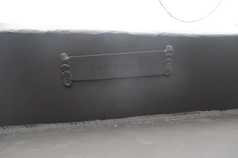 Slide: The Image of 2026 Alweld 1756 Marsh boat hull identification number (HIN) close-up. - 8