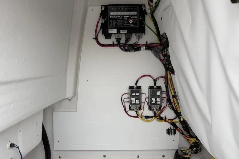 Slide: The Image of Electrical wiring setup in a 2026 Sportsman Masters 227 Bay Boat. - 38