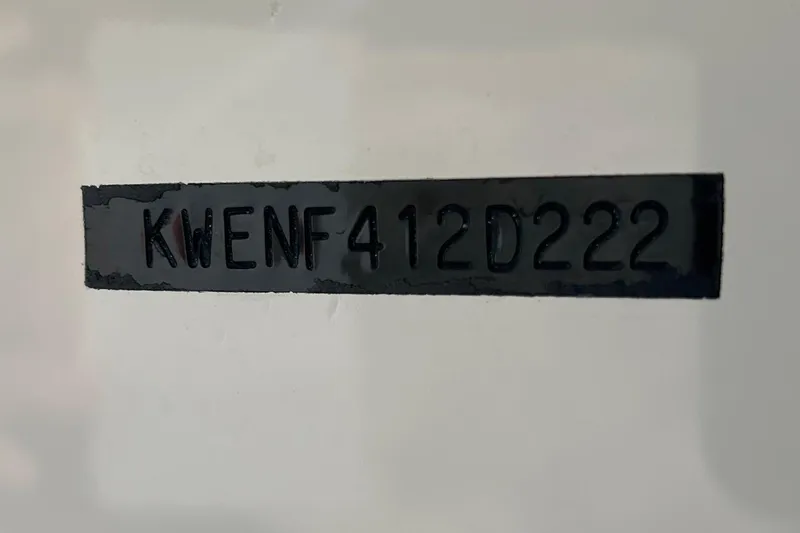 Slide: The Image of Serial number on Key West 219 FS boat, year 2022. - 109