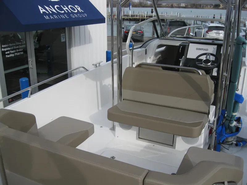 Slide: The Image of Interior of a 2024 Nimbus T9 boat at Anchor Marine Group. - 13