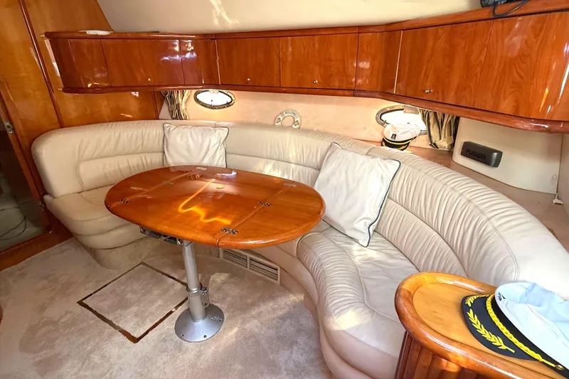 Slide: The Image of Interior of Sunseeker Camargue 44 yacht, 2002 model. - 10