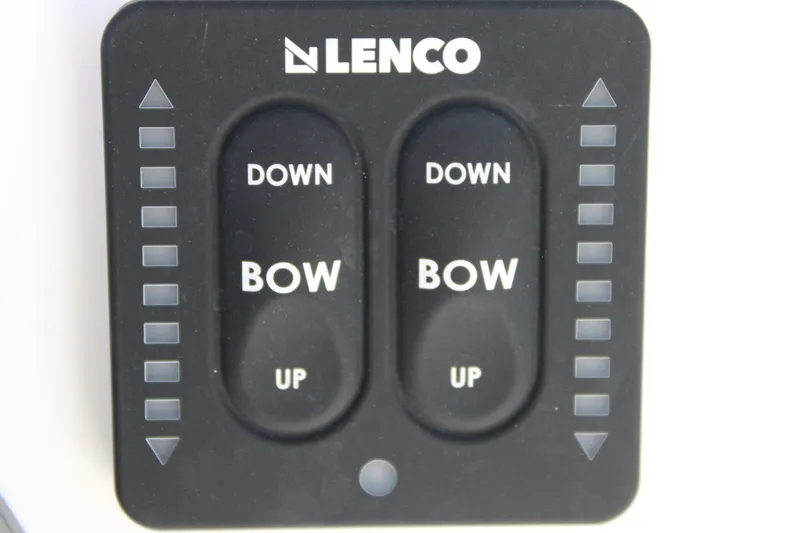 Slide: The Image of Lenco trim tab control panel for Blazer Bay 2440, 2026 model. - 30
