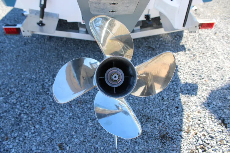 Slide: The Image of 2026 Blazer Bay 2440 boat propeller on gravel background. - 58