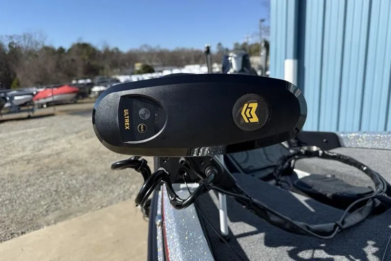 Slide: The Image of Trolling motor on 2026 Phoenix 818 Pro boat deck, featuring Minn Kota branding. - 11