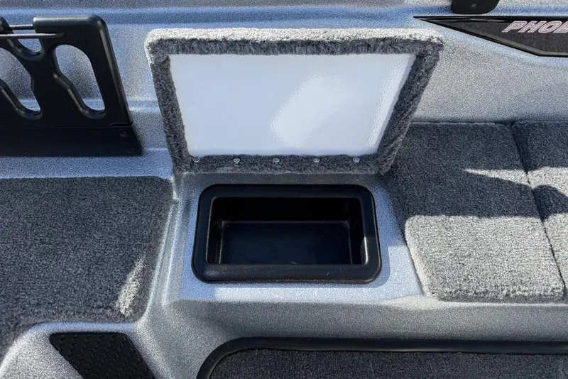 Slide: The Image of 2026 Phoenix 818 Pro boat interior with dual seats and steering console. - 17