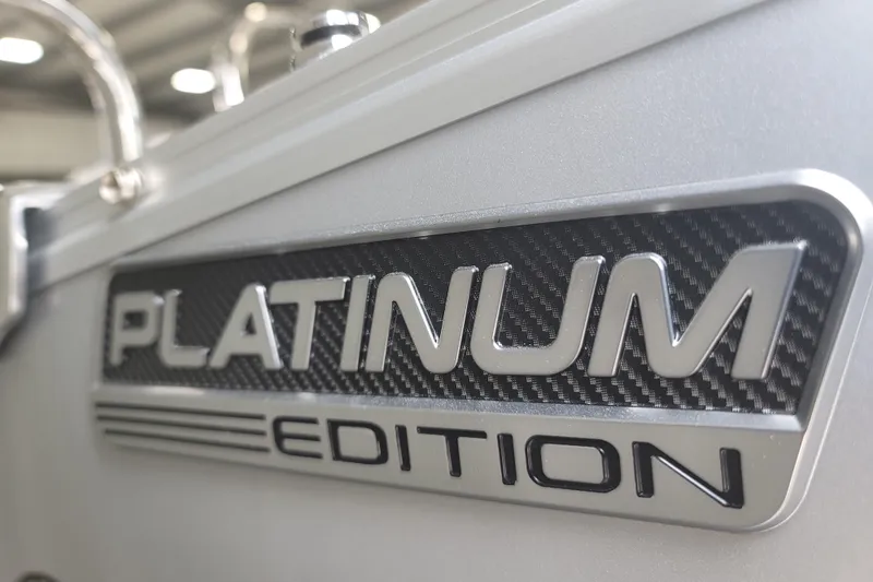 Slide: The Image of Close-up of 2026 Avalon Platinum Catalina 2585 Windshield Cruise Rear Bench emblem. - 5