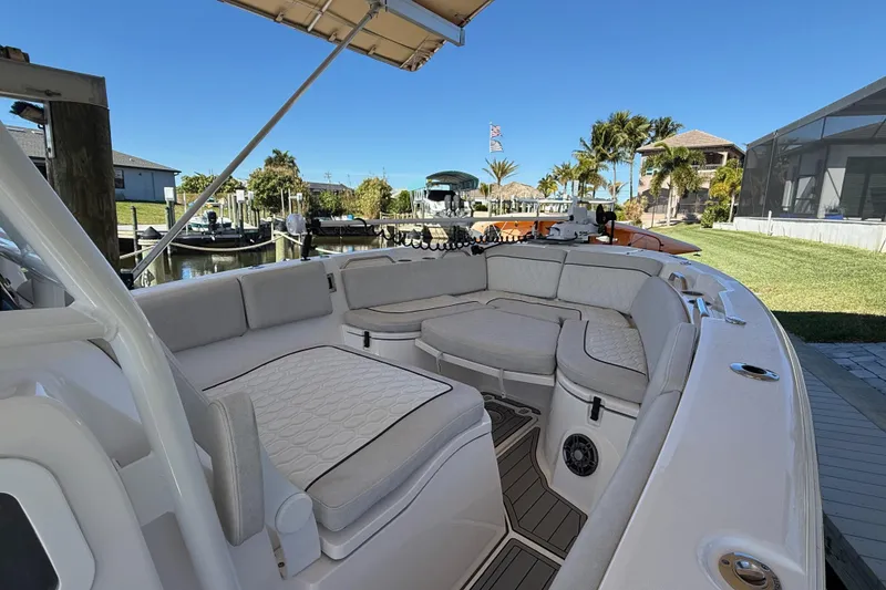 Slide: The Image of 2023 Sea Fox 268 Commander boat with spacious seating and modern design. - 15