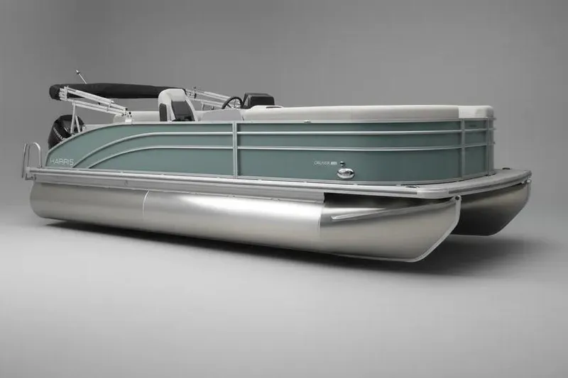 The Image of 2024 Harris FloteBote Cruiser 230 pontoon boat, sleek design, side view. - 0