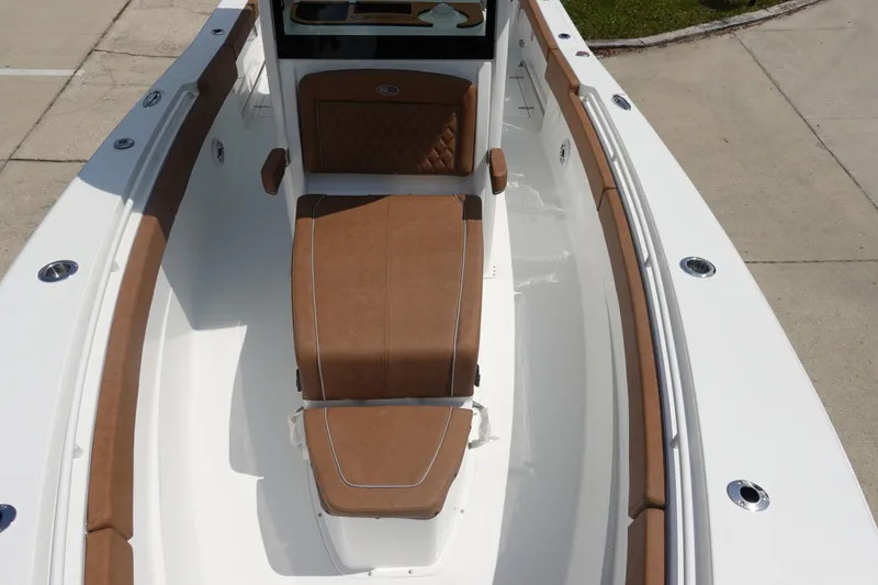 Slide: The Image of Bow view of 2026 Sea Hunt Ultra 275 Coffin Box boat, featuring a hatch. - 22