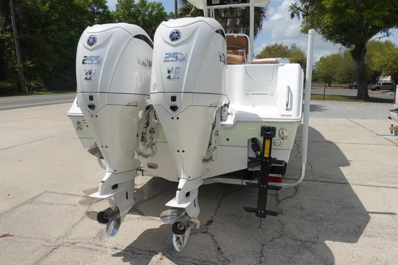 Slide: The Image of Open storage compartment on 2026 Sea Hunt Ultra 275 Coffin Box boat. - 7