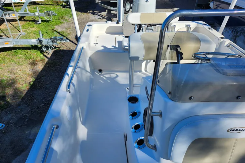 Slide: The Image of 2022 Bulls Bay 2000 boat interior with seating and steering console. - 20