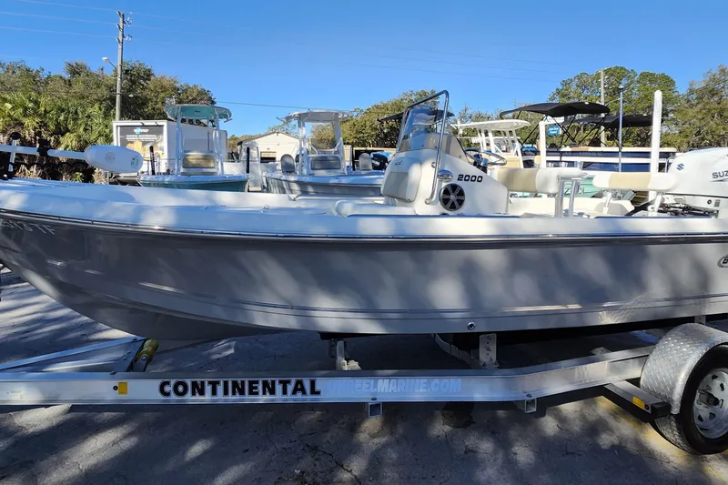 Slide: The Image of 2022 Bulls Bay 2000 boat on Continental trailer, parked outdoors. - 4