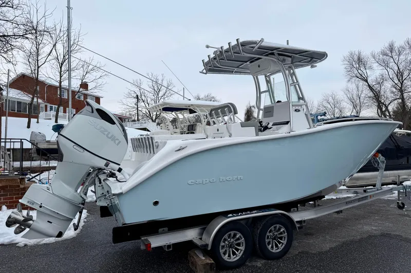 Slide: The Image of 2026 Cape Horn 22 OS boat with sleek design and spacious seating. - 3