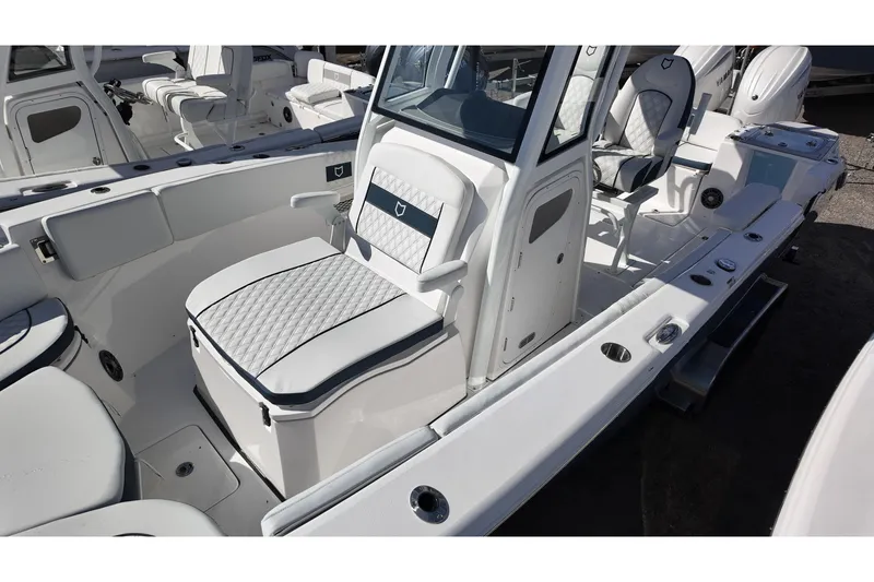 Slide: The Image of 2026 Sea Fox 268 Commander boat interior with luxurious seating and modern design. - 10
