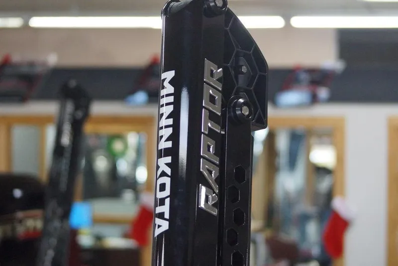 Slide: The Image of Minn Kota Raptor on 2020 Skeeter ZXE20 boat, indoor showroom display. - 35